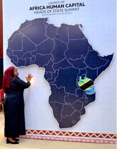 President Samia Suluhu Hassan launched the Africa Human Capital Heads of State Summit, Tanzania.