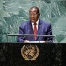 xDr. Philip Mpango addressing the United Nations General Debate 78th Session.