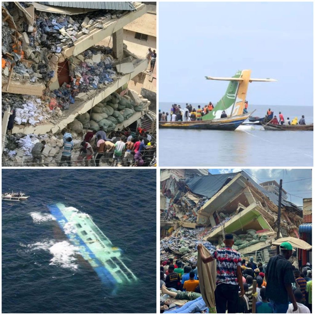 Kariakoo building collapse, Precision Air Crash, MV Bukoba