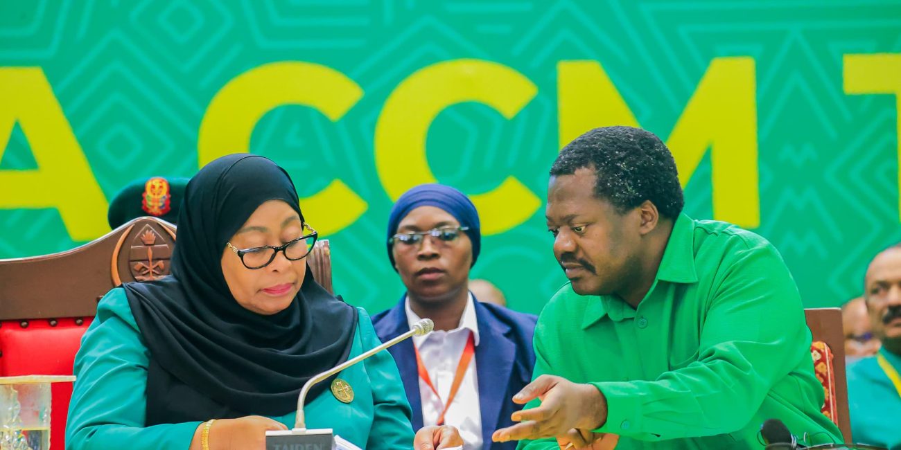 CCM leaders discussing in Dodoma during 2025 Special Conference